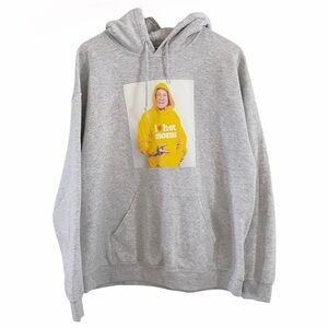 Danny Duncan Hoodie I Love Hot Moms Sweatshirt Grey Hooded Merch Size Large